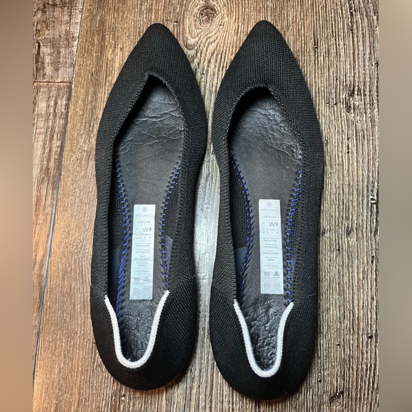 Rothy’s The Point Flat in Classic Black Women’s Size 9 - Picture 4 of 7